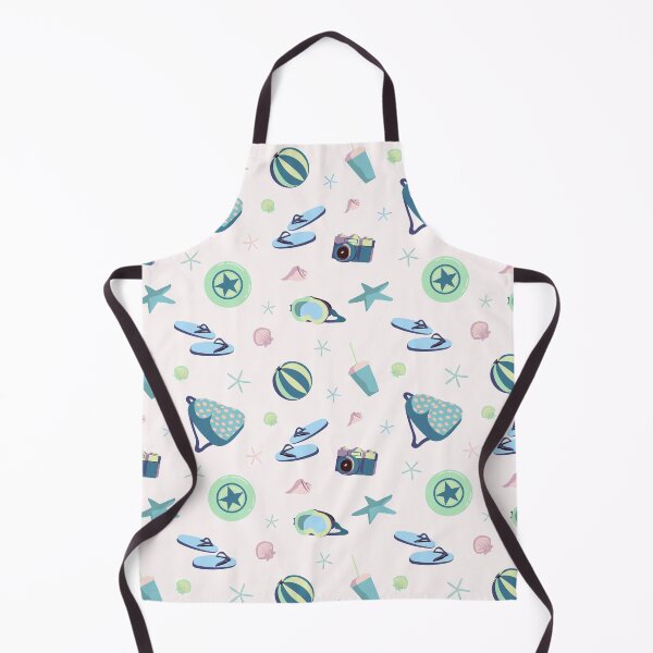 Item preview, Beach elements seamless background pattern designed and sold by Bakulina.