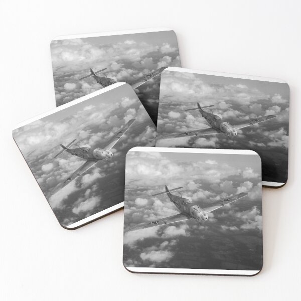 Item preview, Helmut Wick above sunset clouds B&W version designed and sold by Flight Artworks.