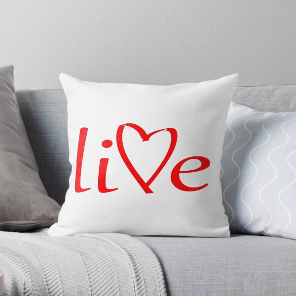 Live #01 Throw Pillow