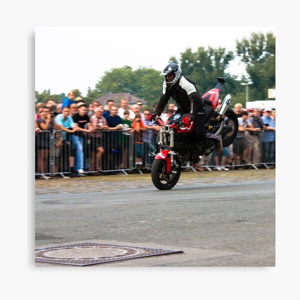 motorcycle stunt 001 Canvas Print
