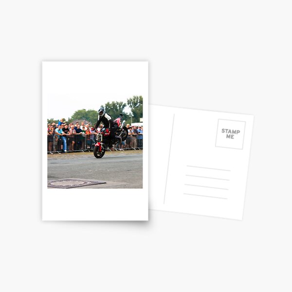 motorcycle stunt 001 Postcard
