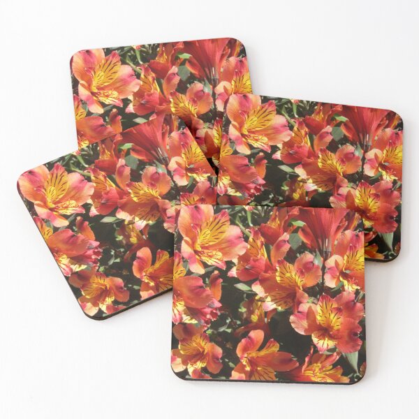 Item preview, Flame red Asiatic lilies. designed and sold by joshuarainbird.