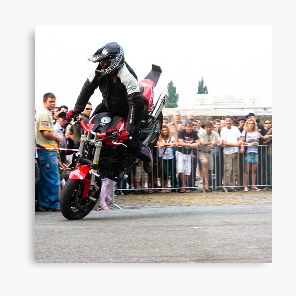 motorcycle stunt 005 Metal Print