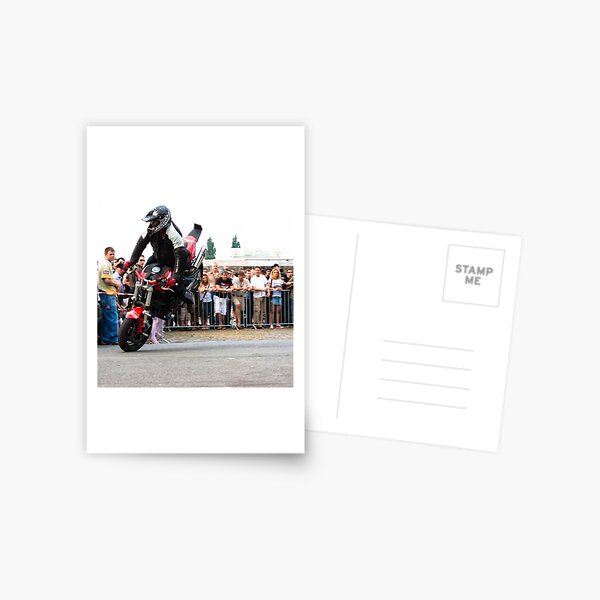 motorcycle stunt 005 Postcard