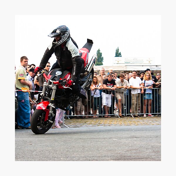 motorcycle stunt 005 Photographic Print