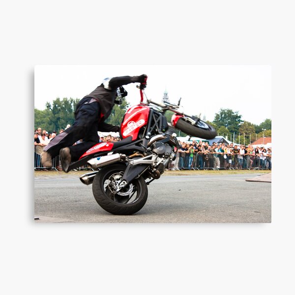 motorcycle stunt 008 Canvas Print
