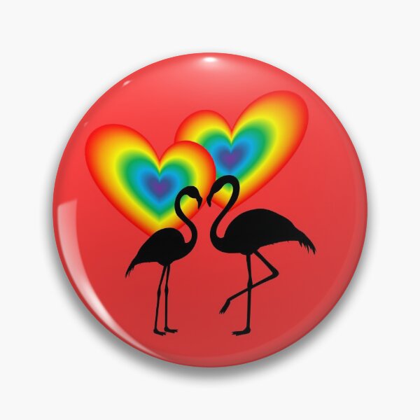 Item preview, A pair of loving flamingos designed and sold by helenkaiy.