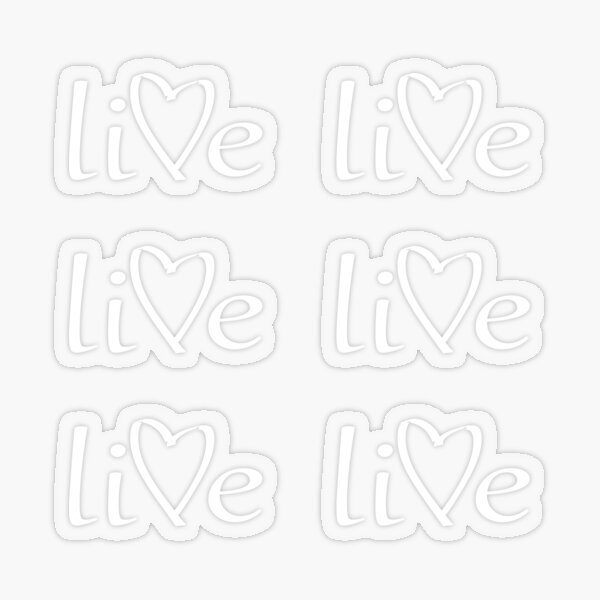 Live #02 Transparent Sticker