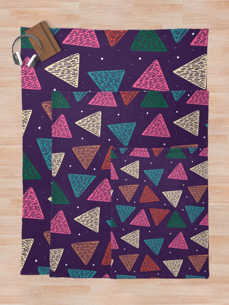 Thumbnail 5 of 6, Throw Blanket, Abstract Geometric Pattern designed and sold by Raju Nandaniya.