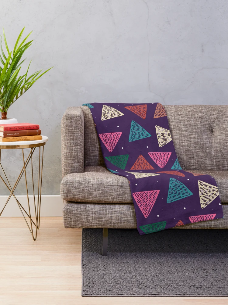 Thumbnail 2 of 6, Throw Blanket, Abstract Geometric Pattern designed and sold by Raju Nandaniya.