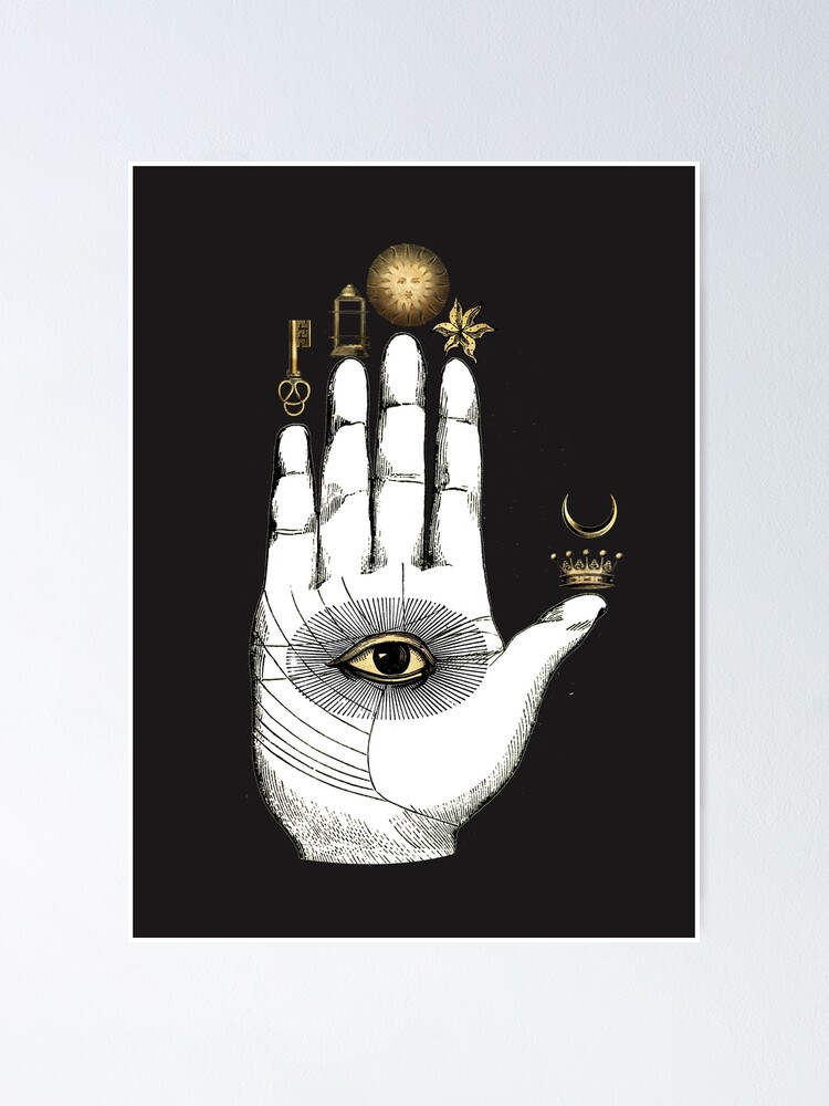 “Hand of Mysteries - The Eye” Poster for Sale by Dreamflight | Redbubble