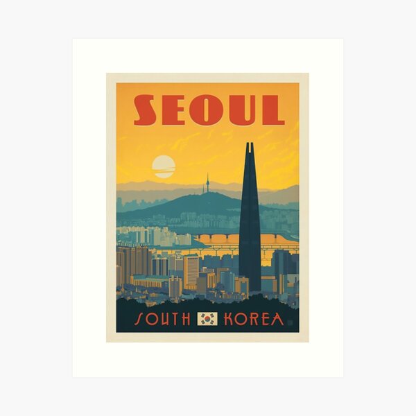 Seoul, Südkorea Kunstdruck