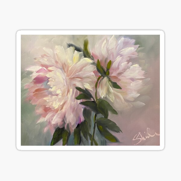 The Last of My Peonies Sticker