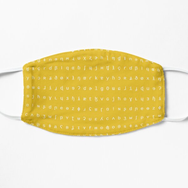 IPA mustard and white range Flat Mask