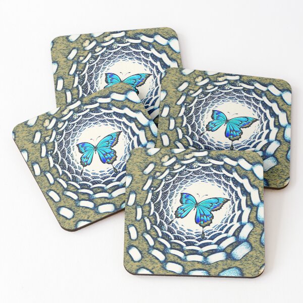 Item preview, Butterfly flying into a portal designed and sold by helenkaiy.