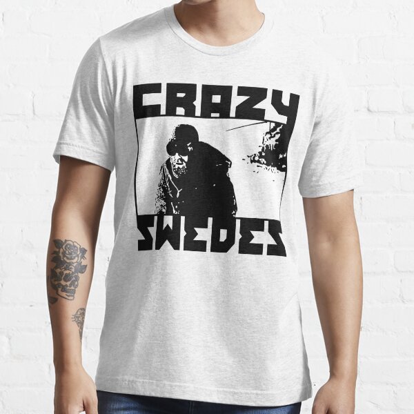"Crazy Swedes (B&W Print)" Tshirt for Sale by GritFX Redbubble