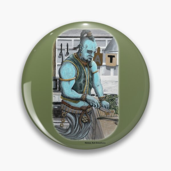 Item preview, Djinn Cooking Kitchen Magic Fantasy Artwork designed and sold by HelmsArt.