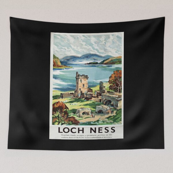 Item preview, Railway Poster Loch Ness designed and sold by stickart-marek.