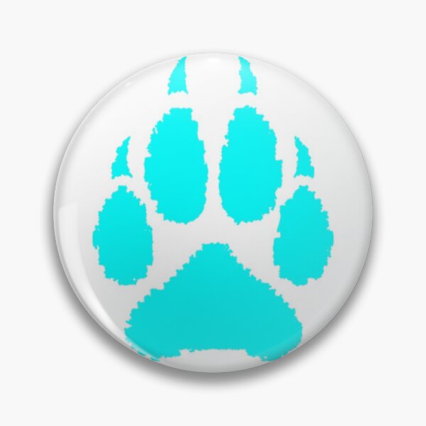 Item preview, Aqua tessellated paw  designed and sold by Kanandume.