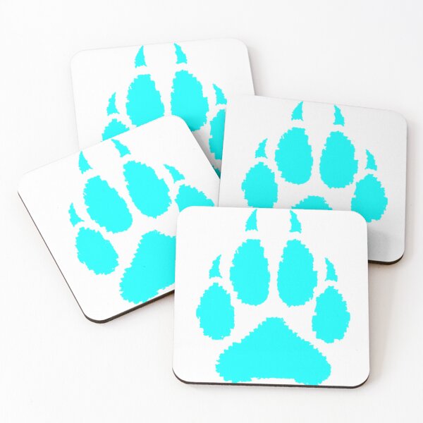 Item preview, Aqua tessellated paw  designed and sold by Kanandume.