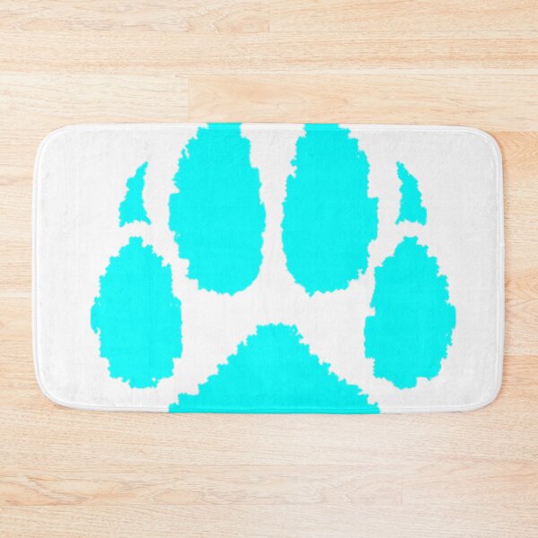 Item preview, Aqua tessellated paw  designed and sold by Kanandume.