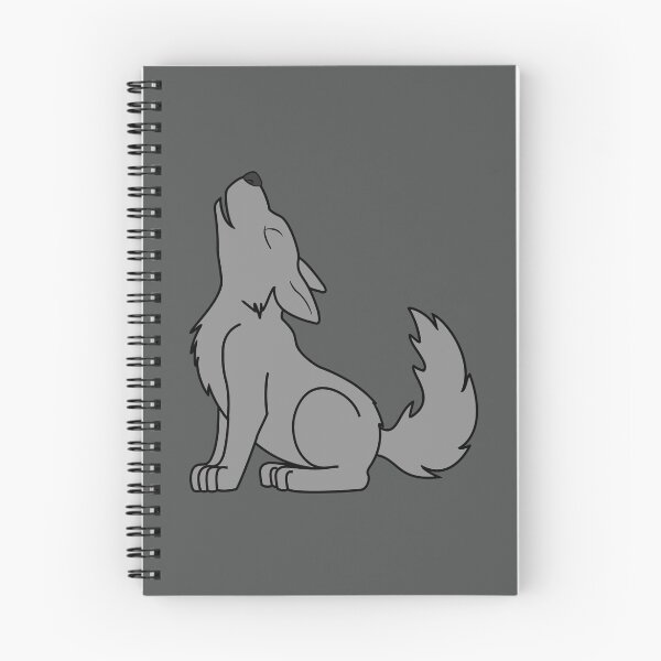 Item preview, Solid Gray Howling Wolf Pup designed and sold by Grifynne.