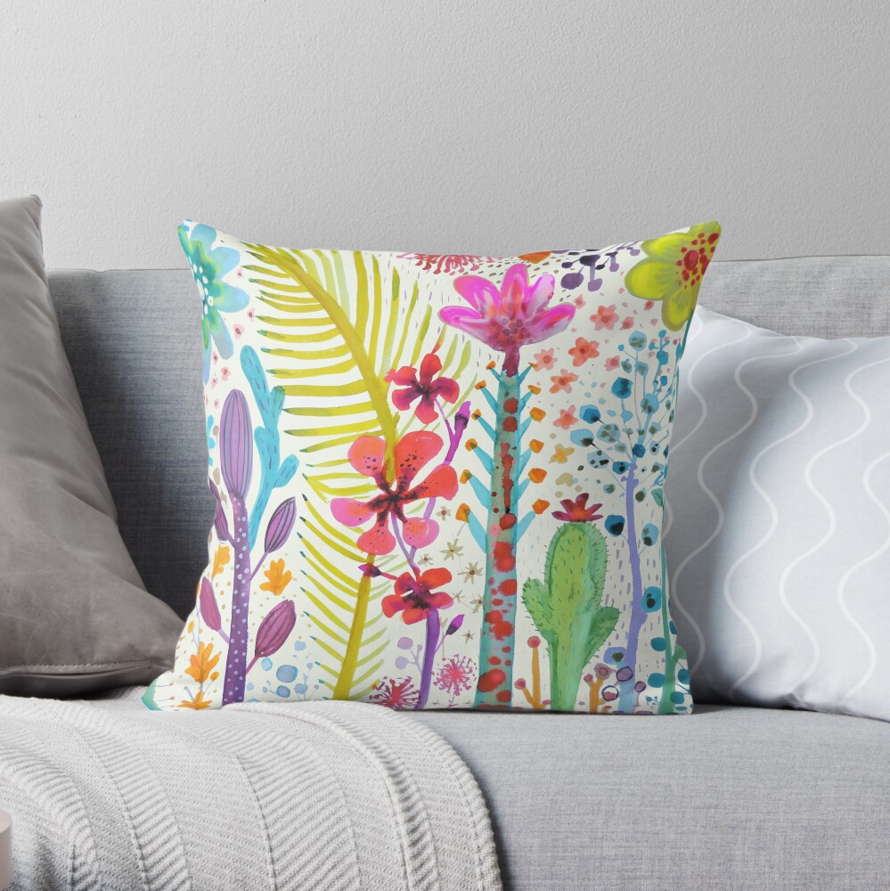 mighty jungle Throw Pillow