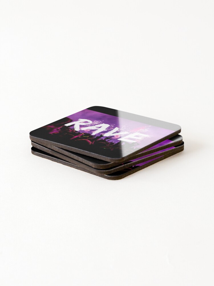 Thumbnail 4 of 5, Coasters (Set of 4), Rave designed and sold by RolikaPod.