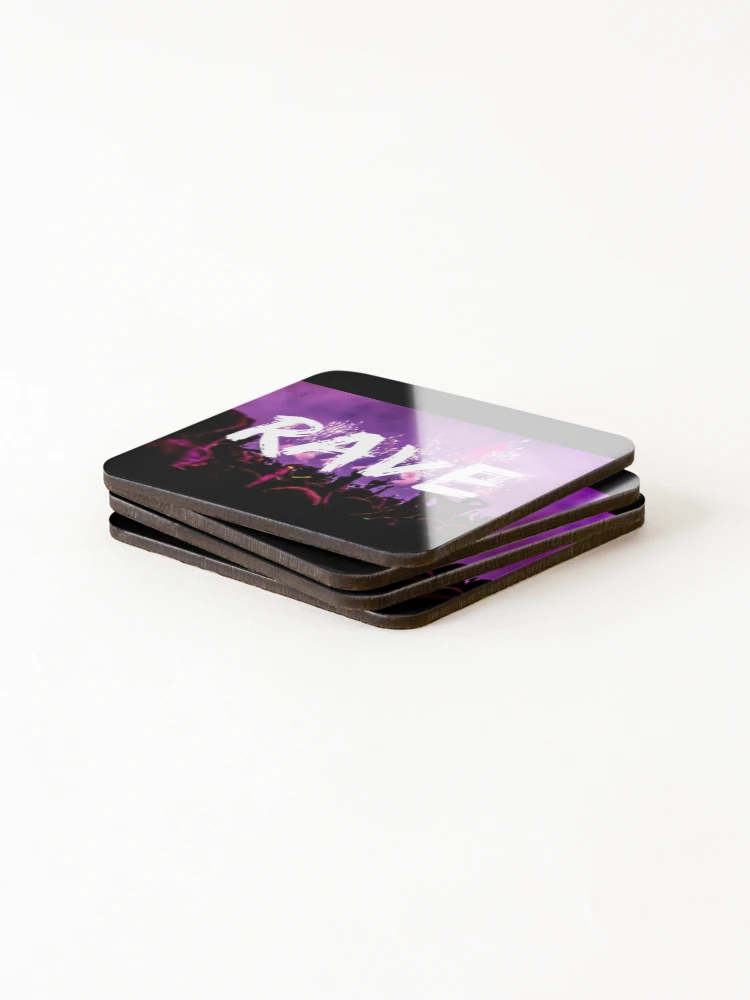 Thumbnail 4 of 5, Coasters (Set of 4), Rave designed and sold by Express YRSLF.