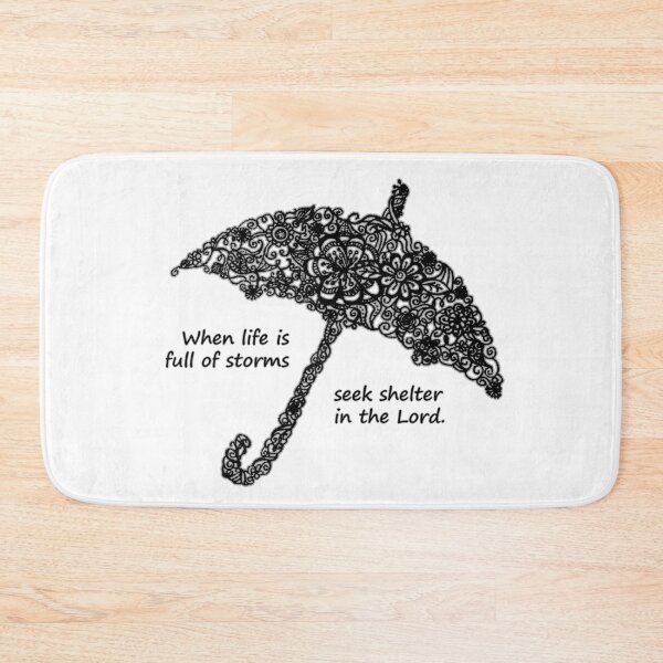 Item preview, Seek Shelter in the Lord Umbrella designed and sold by Adasha Knight.