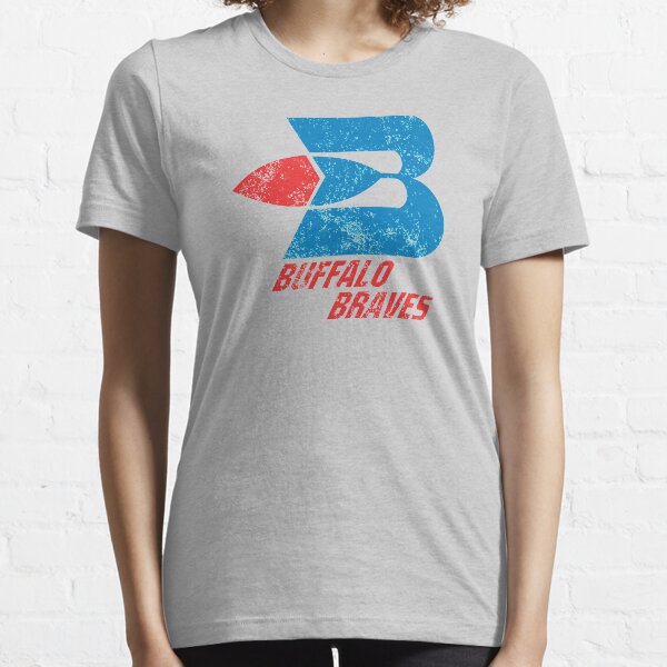 Buffalo Braves Distressed Logo - Defunct Basketball Team - 1970s Expansion Team for New York - Predecessors to the Los Angeles Clippers Essential T-Shirt