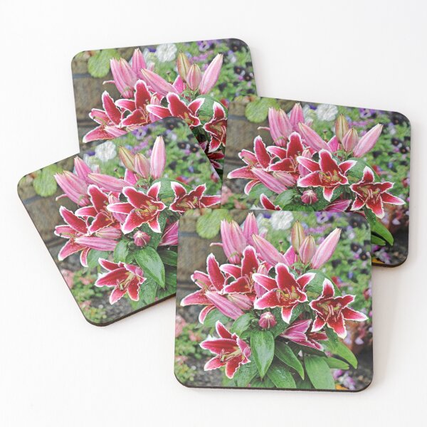Item preview, Red Wet Lilies designed and sold by Avril Harris.