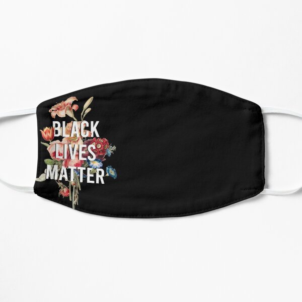Black Lives Matter Floral Flat Mask