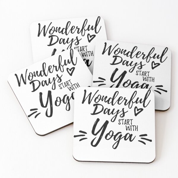 Item preview, Yoga - wonderful days start with yoga  designed and sold by BLucknerDesign.