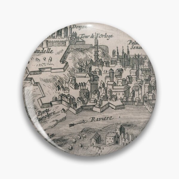 Item preview, Vintage Pictorial Map of Nice France (1692) designed and sold by BravuraMedia.