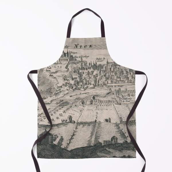 Item preview, Vintage Pictorial Map of Nice France (1692) designed and sold by BravuraMedia.