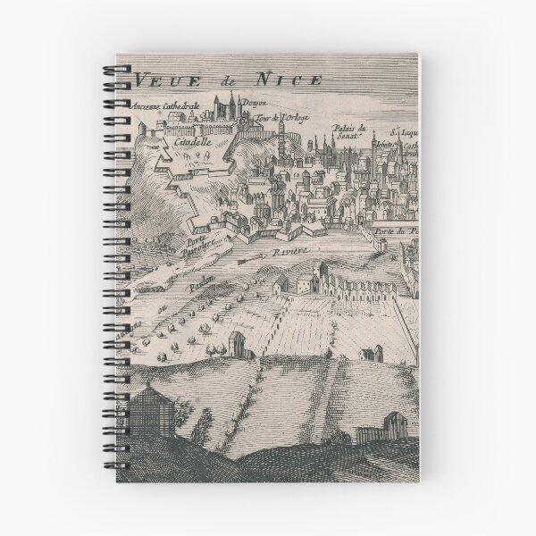 Item preview, Vintage Pictorial Map of Nice France (1692) designed and sold by BravuraMedia.
