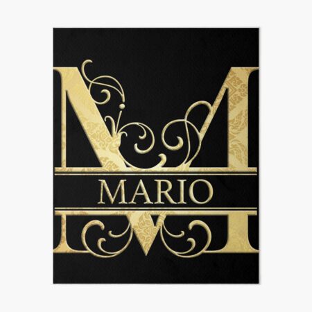 Item preview, Mario Name -  Monogram Letter M The Name Mario Gift For Mario designed and sold by JoleneHarty.