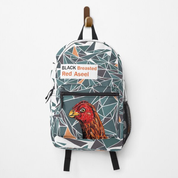 Item preview, Gallina aseel roja de pecho negro designed and sold by Elena Casiglio.