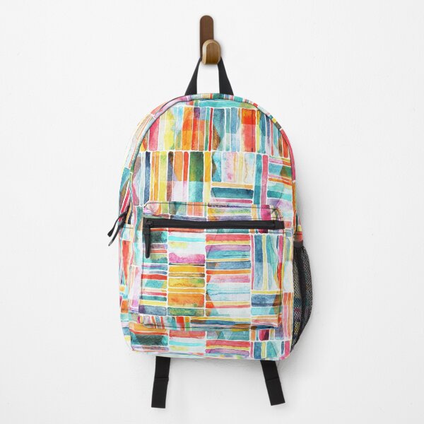 Item preview, Summer Pastel Geometric and Striped Abstract on white designed and sold by micklyn.