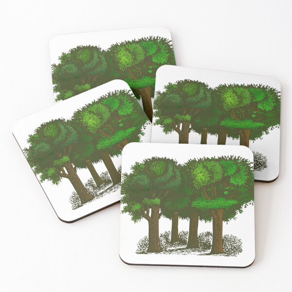 Item preview, Colorized Group of Trees designed and sold by greengoodnich.