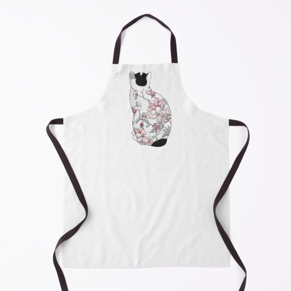 Item preview, Cat in Apple Blossom Tattoo designed and sold by runcatrun.