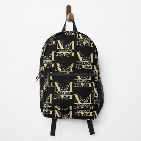 Marion Name - Monogram Letter M The Name Marion Gift For Marion Backpack