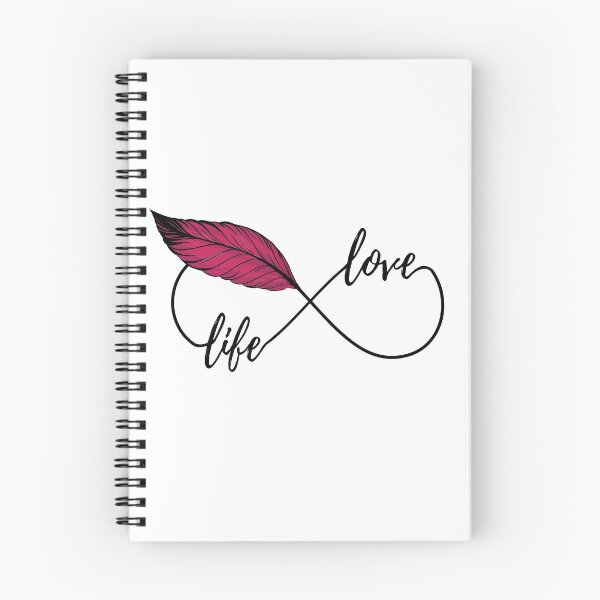 Item preview, Yoga - love life! eternity Symbol with feather designed and sold by BLucknerDesign.