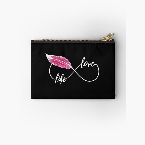 Item preview, Yoga - love life! eternity Symbol with feather redw designed and sold by BLucknerDesign.