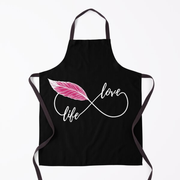 Item preview, Yoga - love life! eternity Symbol with feather redw designed and sold by BLucknerDesign.