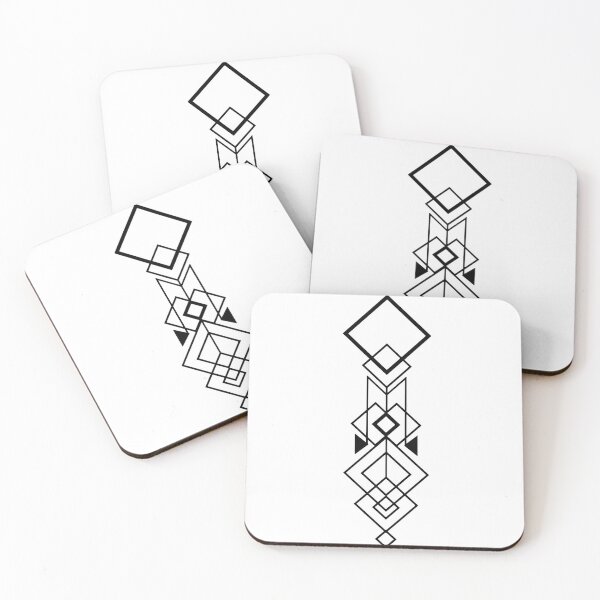 Item preview, Modern Abstract Geometry -Black designed and sold by Riku-Ortiz.