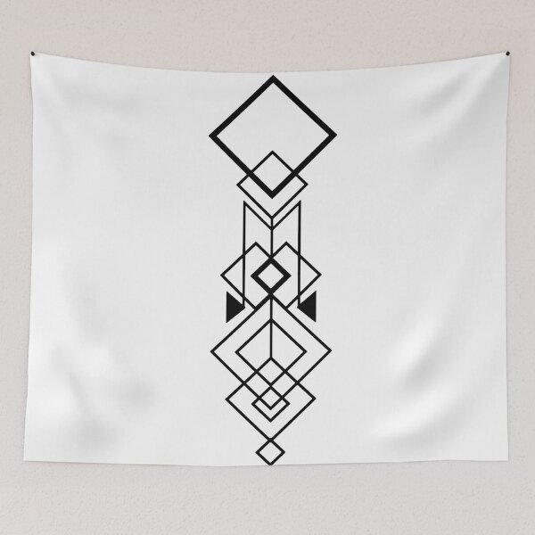 Item preview, Modern Abstract Geometry -Black designed and sold by Riku-Ortiz.
