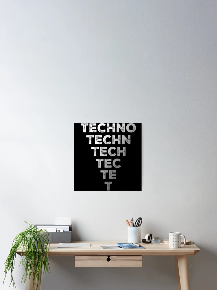 Thumbnail 2 of 3, Poster, Only Techno designed and sold by Express YRSLF.