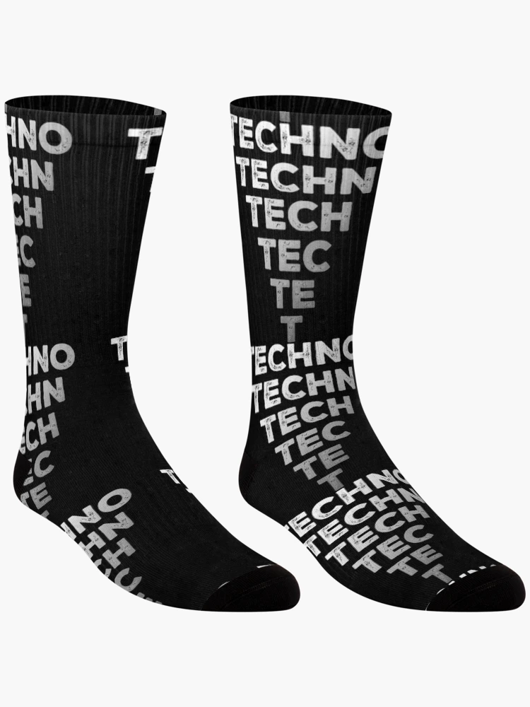 Thumbnail 3 of 5, Socks, Only Techno designed and sold by Express YRSLF.